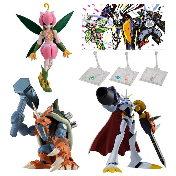 Bandai Shokugan, Candy Toy, Shodo, Shodo Digimon 3 [120647] (Complete Set), Digimon Adventure:, Bandai, Action/Dolls